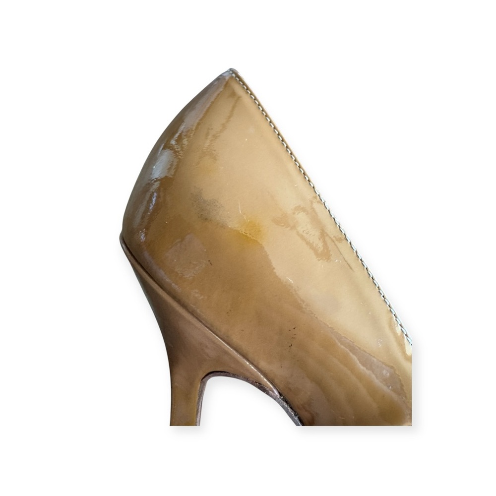 Yves Saint Laurent Patent Leather Platform Heels Size 34.5 US 4.5 Brown - Picture 6 of 11